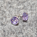 Lilac Purple Terrazzo Pattern Studs