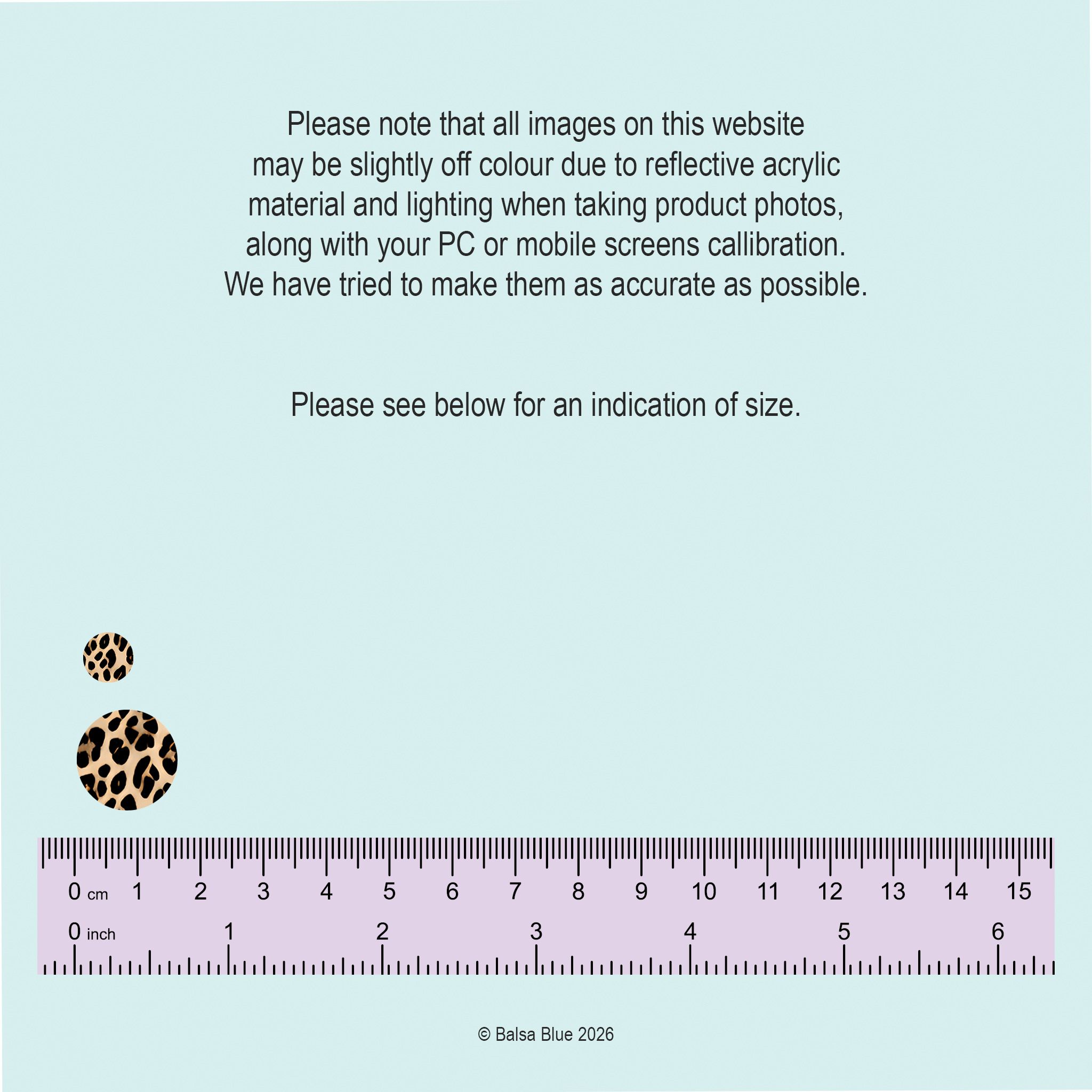 Leopard Print Pattern Studs