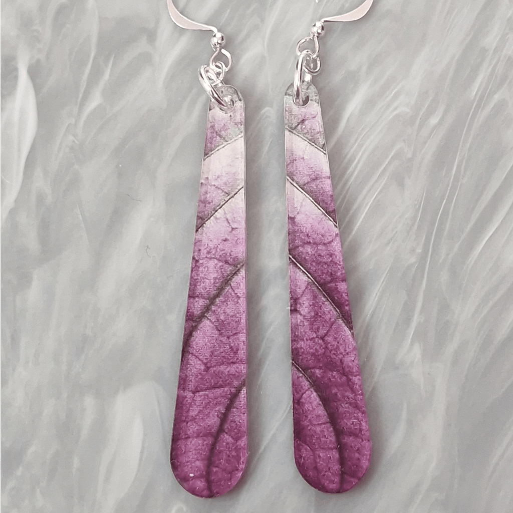 Persian Shield Long Drop Earrings