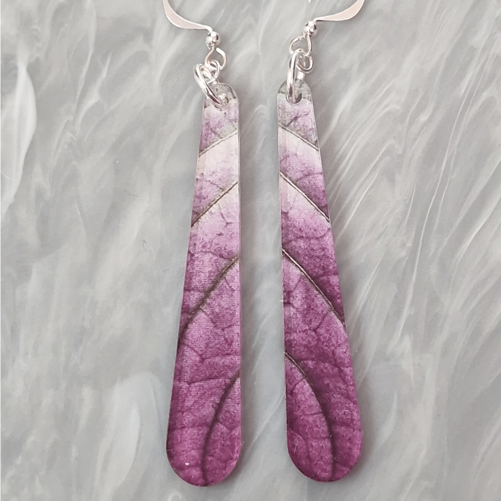 Persian Shield Long Drop Earrings