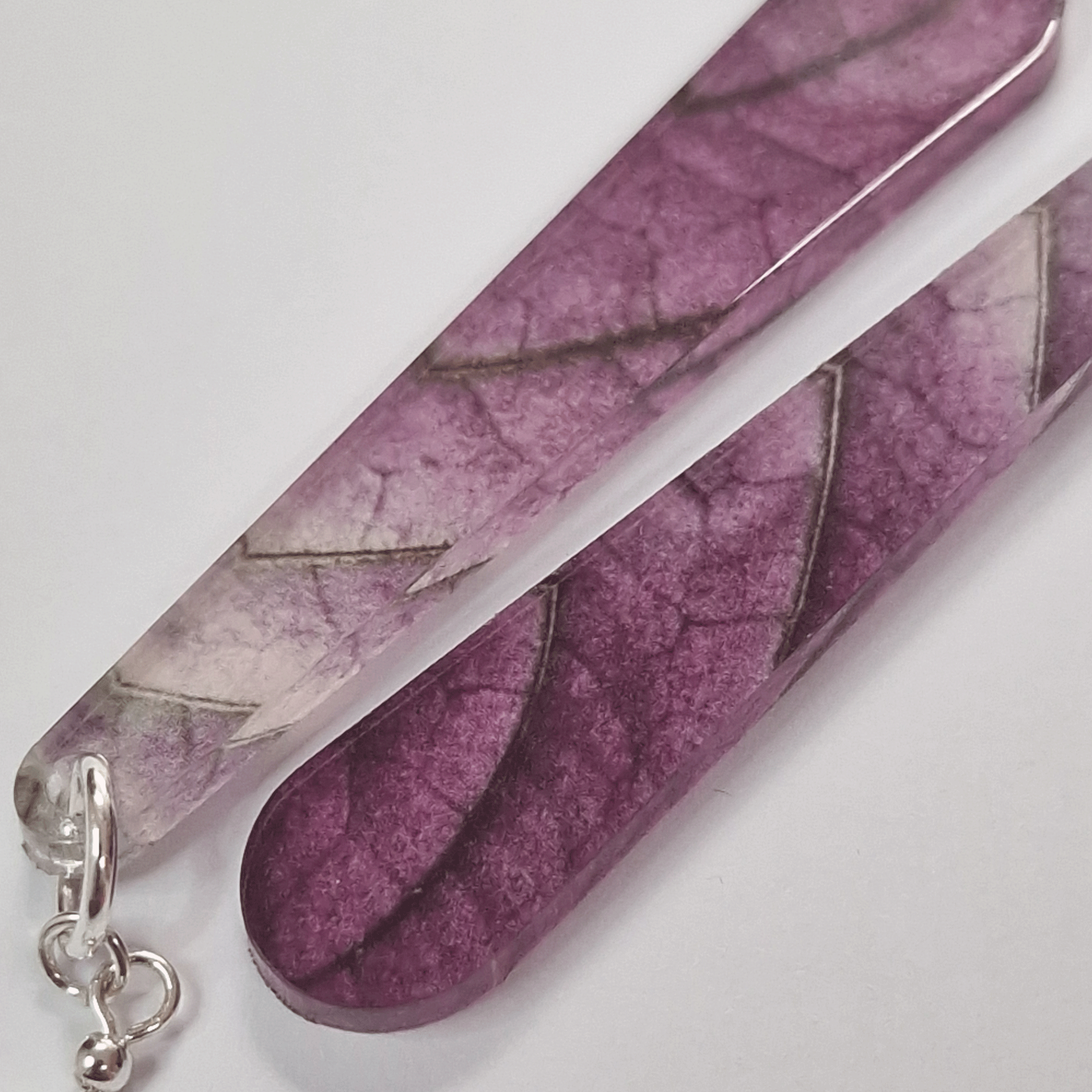 Persian Shield Long Drop Earrings