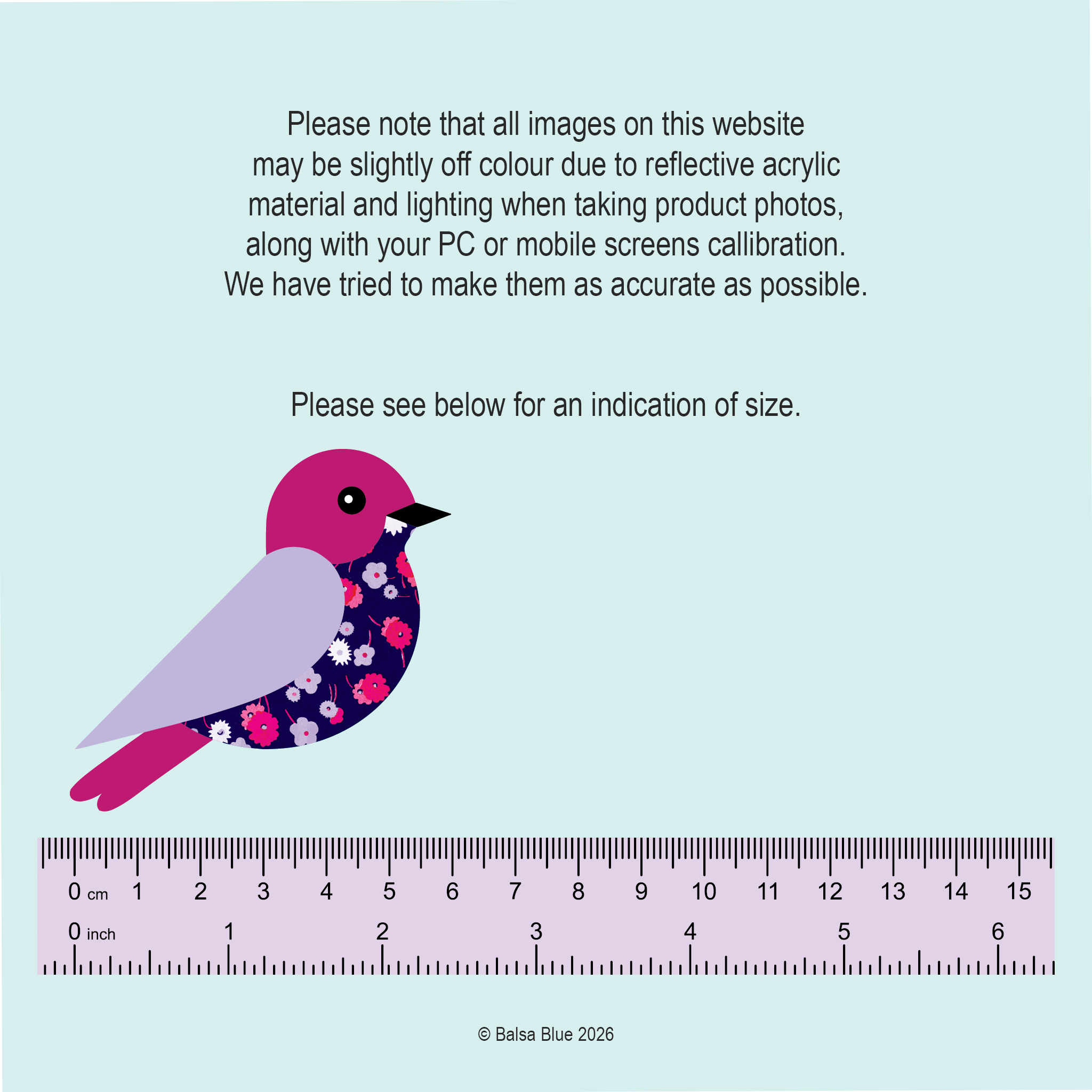 Lilac and Pink Floral Bird Brooch