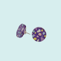 Terrazo stud earrings with silver plated posts