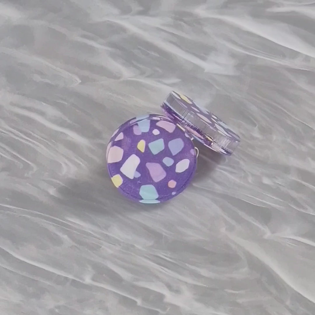 Lilac Terrazo stud video