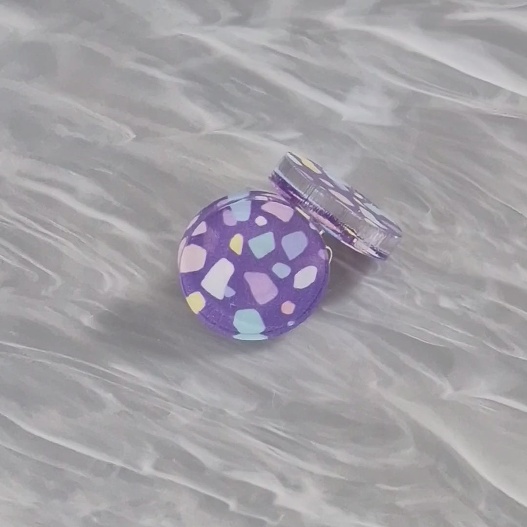 Lilac Terrazo stud video