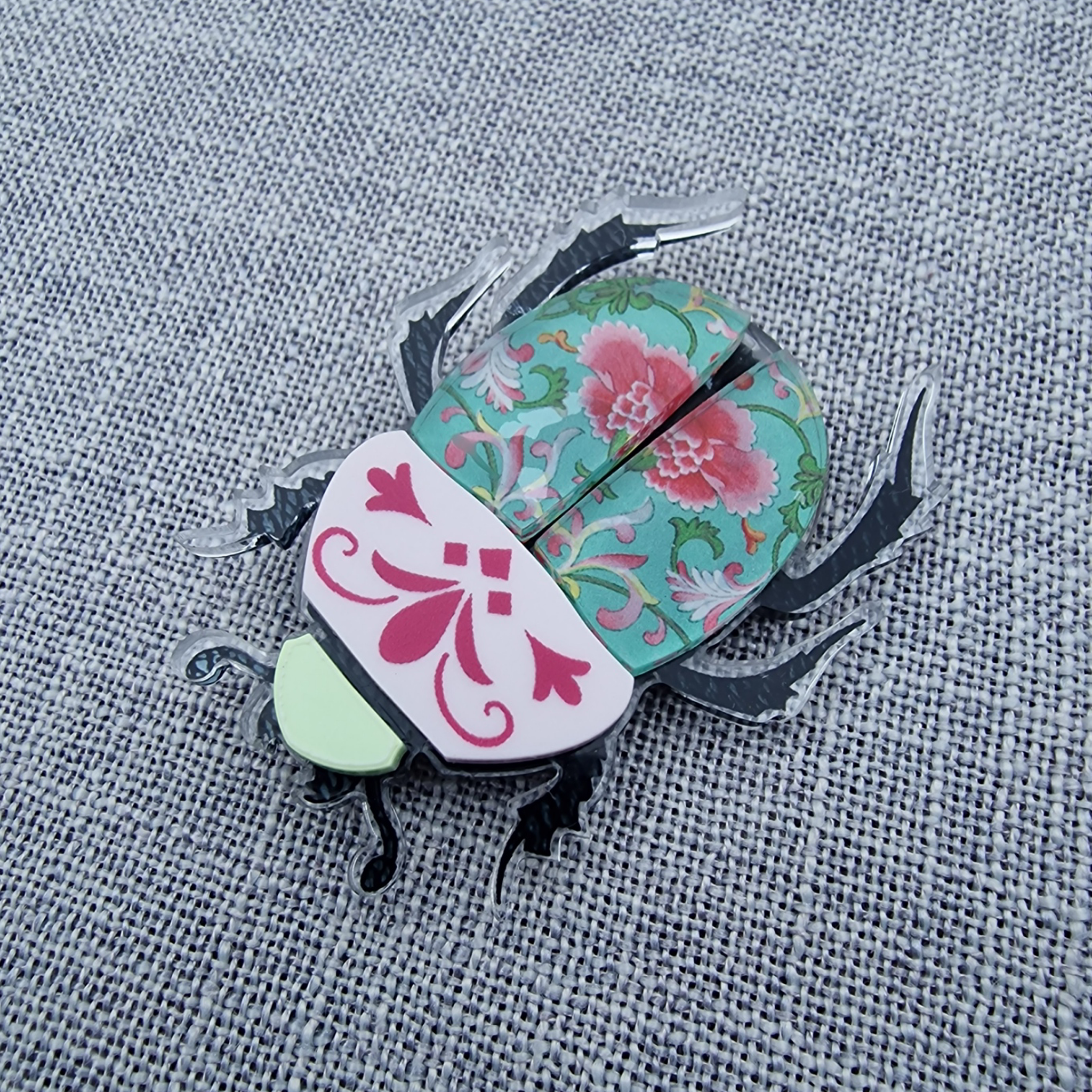 Scarab Beetle Brooch